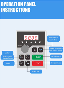 Spindle Speed Control <strong>Frequency</strong> Converter 2.2kw Spindle Motor Speed Control VFD <strong>Variable</strong> <strong>Frequency</strong> <strong>Drive</strong> <strong>3</strong>-<strong>phase</strong> <strong>Output</strong> - Product Image 4