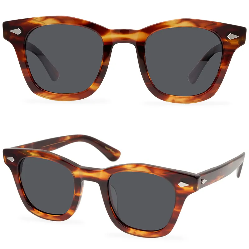 Gafas de sol polarizadas cuadradas clásicas Retro para hombre y mujer, lentes de sol sencillas a la moda para conducir y pescar