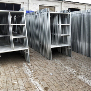 Q235 Steel Mason H Rahmen gerüst 2,6mm Dicke Pulver beschichtet für den Bau moderner Gebäude