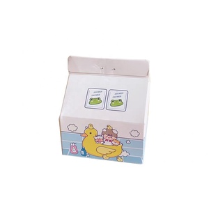 Cute Art Paper Page Marker Portable <strong>Rainbow</strong> Self-Adhesive Memo Pad with On-the-<strong>Go</strong> Use for Office School in Milk Box Style - Product Image 1