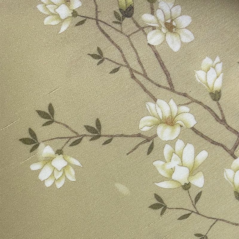 Tissu en soie de noeud de bambou de palais double sans couture