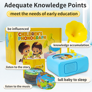 5-7 anni giocattoli musicali che insegnano la macchina per l'apprendimento vocale dei bambini che parla le schede Flash fonografiche imparano a leggere - Product Image 5
