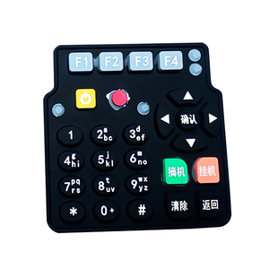 Customizable Waterproof Silicone Rubber <strong>Computer</strong> <strong>Keyboard</strong> Soft-Touch <strong>Keys</strong> &amp; Foldable Membrane Switch Keypad OEM Product - Product Image 1
