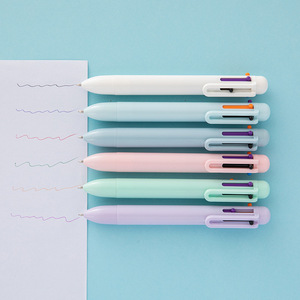 创意马卡龙6色圆珠笔莫兰迪糖果学生多色油笔七彩 - Product Image 2