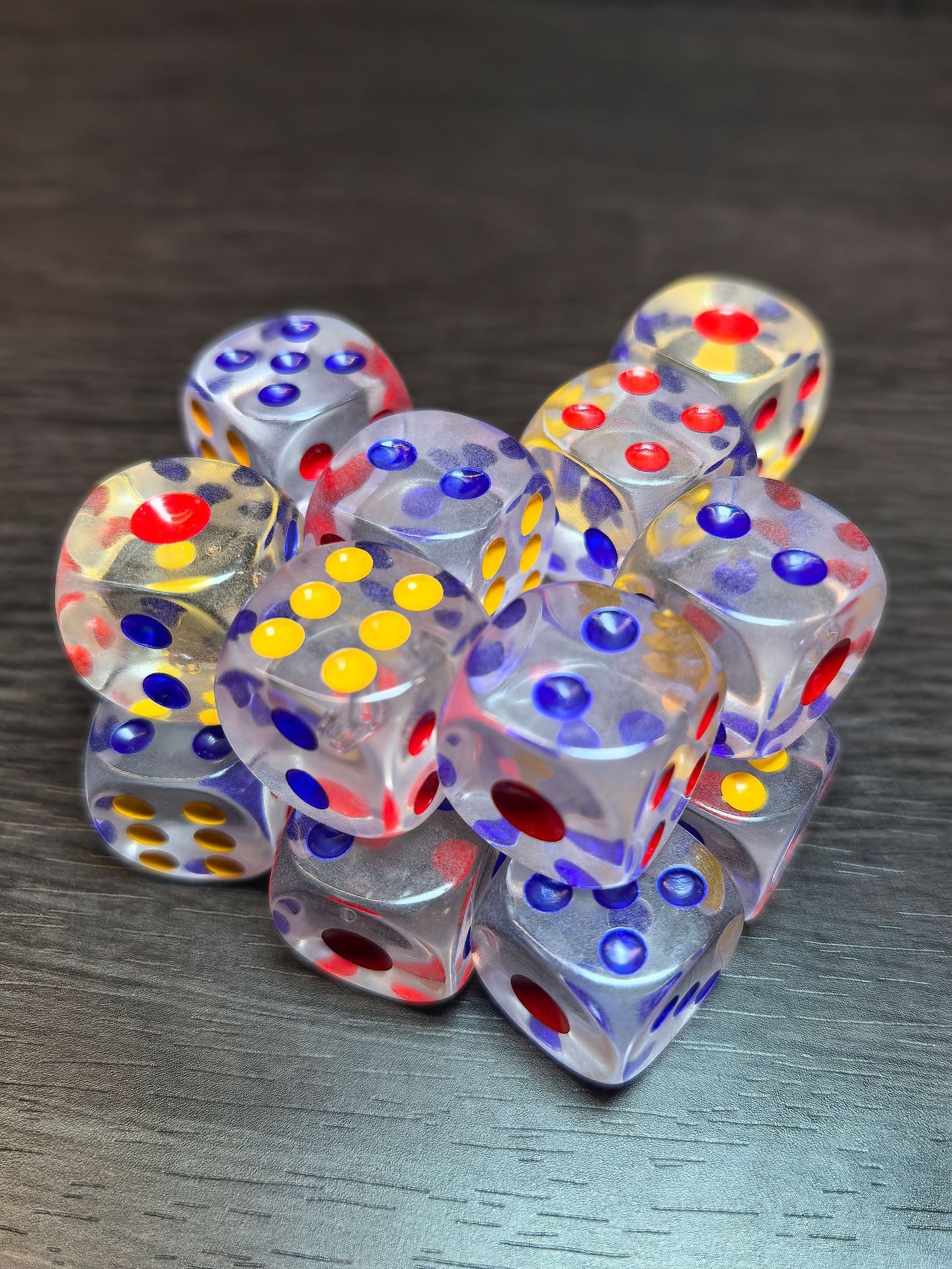 25 mm Couleur transparente arrondie