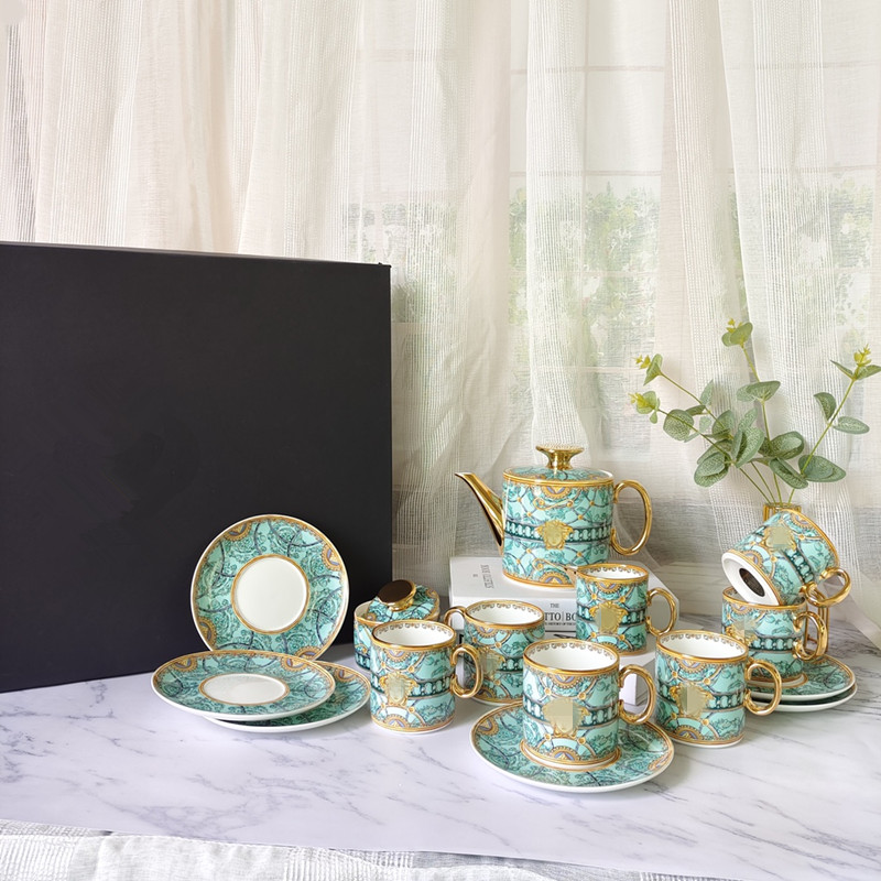 Vert ensemble du café 15-pcs