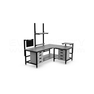 Labor möbel China Hersteller Lab Workbench Computer tisch mit Schubladen beleuchtung für Schul labor - Product Image 4