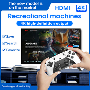 6.18 Retro oyun konsolu P5X HD oyun ev kullanımı <span class=keywords><strong>TV</strong></span> 64GB 40000 + 2 kablosuz 2.4GHz kontrolörleri ile