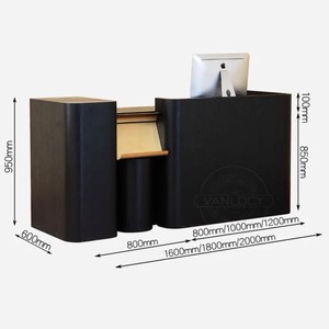 现代设计高品质办公室前台接待台l形前台沙龙接待台 - Product Image 6