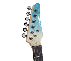 جيتار كهربائي من الشركة المصنعة بجسم من خشب الأوكومي/لوح علوي من خشب القيقب المزخرف/ظهر وجوانب من خشب القيقب المزدوج/لاقط صوت ألينيكو 5/لوحة أصابع من خشب الورد - Product Image 6