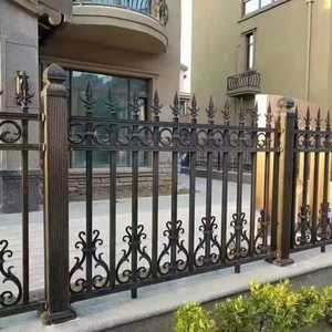 סגסוגת אלומיניום וילה חצר חצר וילה גדר חיצונית מעקה אמנות מרפסת רכבת גדר חיצונית אלגנטי - Product Image 4