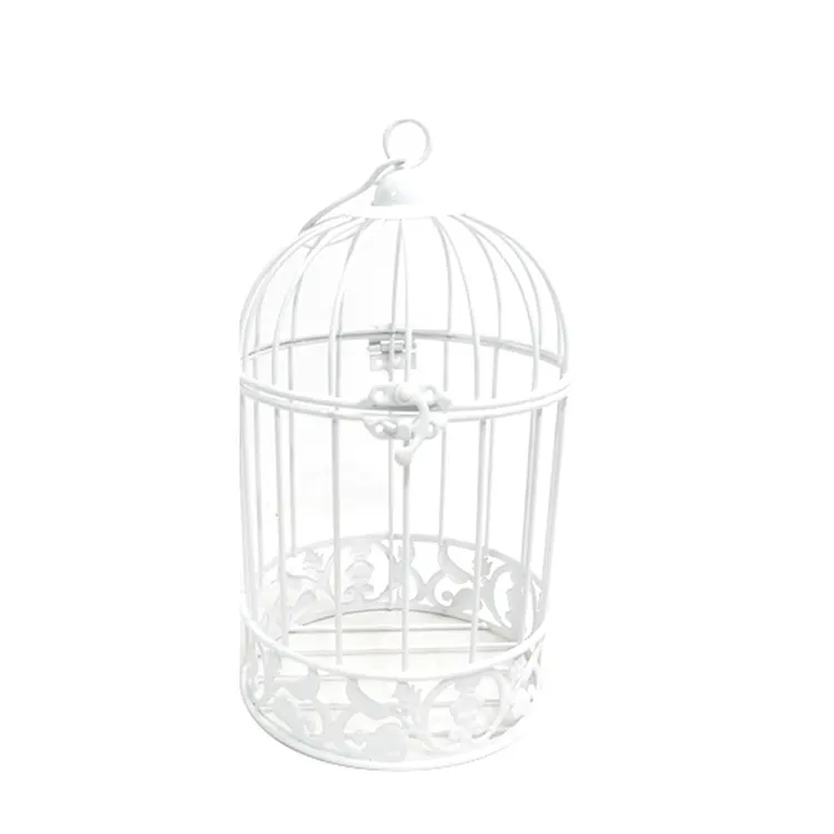 Cage à oiseaux classique et élégante faite à la main Premium personnalisé nouveau Look Design traditionnel noir bougeoir métal matériel anniversaire