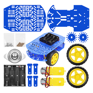 Tscinbuny Blue Tower Board Smart Robot Car Bottom DC Deceleration <strong>Motor</strong> Wheel Accessories Starter Kit Compatible <strong>With</strong> <strong>Arduino</strong>