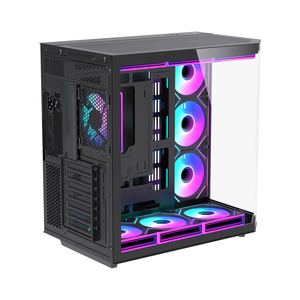 Lovingcool fabbrica di vetro temperato <span class=keywords><strong>Computer</strong></span> Tower <span class=keywords><strong>Case</strong></span> Gaming <span class=keywords><strong>Atx</strong></span> Pc custodia M-<span class=keywords><strong>ATX</strong></span> ITX Desktop Full Tower custodia Pc con alimentazione - Product Image 2