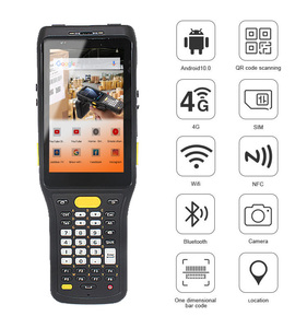Inventario palmare robusti telefoni per computer cellulari codice a barre pda portatile terminale di raccolta dati nfc rfid android 13 scanner pda - Product Image 2