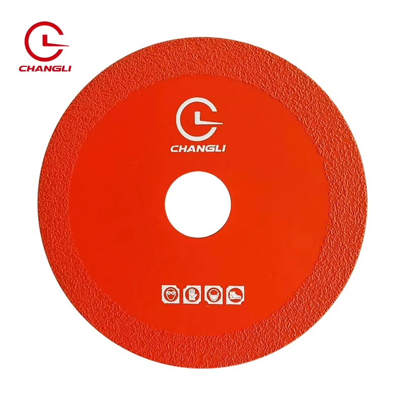 Long LIfe 4inch 100mm Super Thin Brazed Diamond Cutter Grinding Saw Blades for Rock Stone Marble Tile