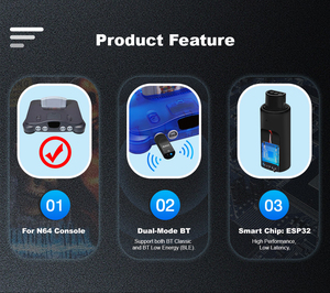 Adaptador de controladores de juego inalámbricos BlueRetro personalizado para consola N64 a PS3 PS4 PS5 8bitdo Ultimate Game Contorllers - Product Image 3