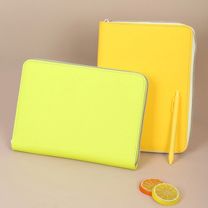 Loose Leaf Colorful <strong>Notebook</strong> Zipper Notepad for Business Pu Leather <strong>Notebook</strong> with Multiple Colors - Product Image 4