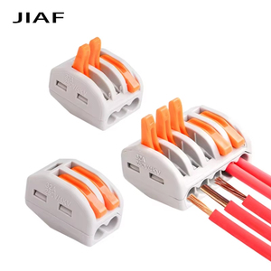 Conector conductor de cable rápido JIAF, bloque de terminales de empalme de 2/3 Pines, 1 entrada, salida múltiple con orificio de fijación - Product Image 2