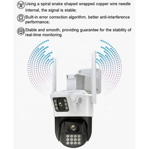 Çift ekran ekran alarmı itme PTZ IP66 PIR insan algılama hareket algılama güvenlik kameraları wifi kablosuz güvenlik kamera - Product Image 6