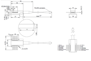 14-Pin bướm gói Sợi cùng SLD DFB 1550nm 500mW duy nhất chế độ laser diode mô-đun - Product Image 2