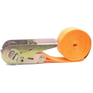 1英寸/25毫米轻型绑扎棘轮系带，带s钩高韧性聚酯织带 - Product Image 4