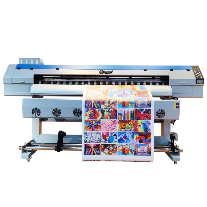 1.6M 1.9M stampante a getto d'inchiostro Flex Banner stampa Plotter ampio formato rotolo per far rotolare macchina da stampa adesivo in vinile Flexo