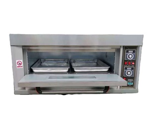 220V 110V燃气商用1层2托盘披萨烤箱台面烤炉厨房厨师炊具带烤箱待售