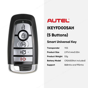 Autel IKEYFD005AH IKEY 5 botones llave inteligente para Ford usado con Altra Car Key Programmer OBD2 escáner KM100 IM508S IM608 PRO - Product Image 2