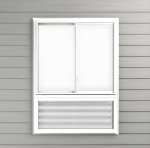 Finestre personalizzate con doppi vetri in alluminio per camera d'albergo dal Design moderno struttura del freno termico con feritoie in vetro fisse motivo di apertura verticale