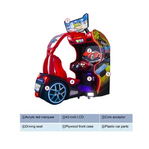 42 Inch LCD Cruisin <strong>Blast</strong> Car Racing Simulator Coin Operated Arcade Simulation Racing Game Machine - Product Image 5