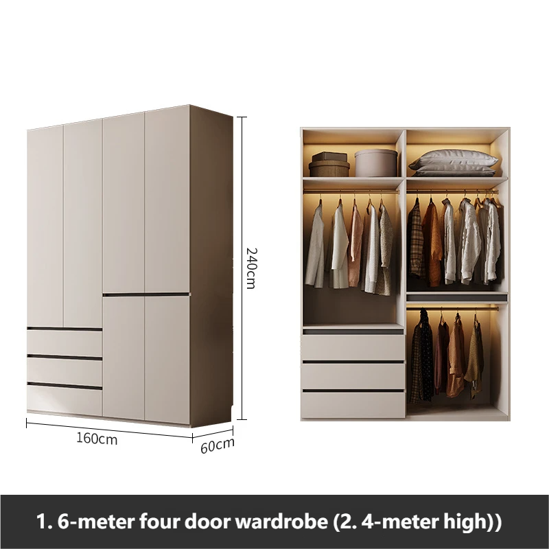 1.6-meter four door wardrobe (2.4-meter high)