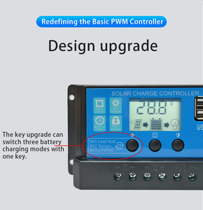 Batteria interruttore onekey Coreplus modello 10A 20A 30A 12V 24V regolatore di carica solare pwm ad adattamento automatico - Product Image 4