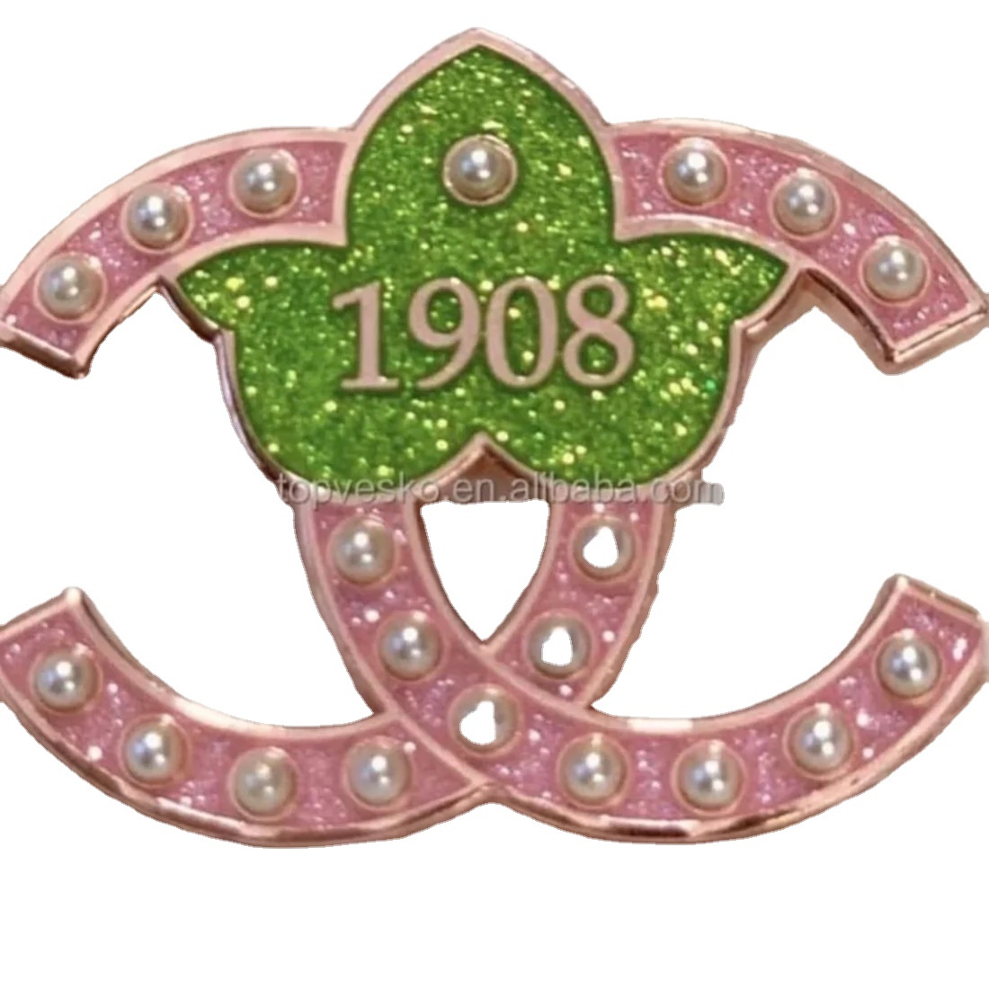 or rose avec des paillettes