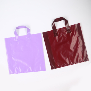 ショッピングバッグLDPEプラスチックキャリーソフトループバッグカスタムデザイン家庭用包装用ハンドル付き - Product Image 6