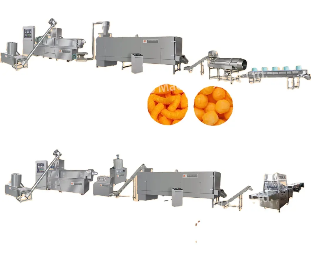 Machine de fabrication de Cheetos à fromage extrudeuse à double vis
