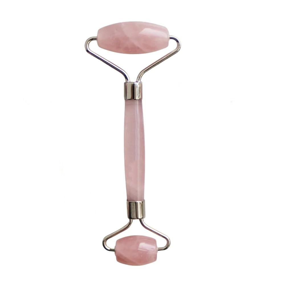 rose quartz-silver frame