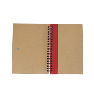 Papel de impresión personalizado diario planificador libro Kraft cubierta espiral cuaderno con bolígrafo - Product Image 4