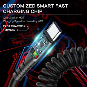 Iphone perakende için OEM/ODM özelleştirmek Logo siyah beyaz 6FT naylon örgülü telefon bilgisayar veri iletimi için USB tip C kablo f - Product Image 3