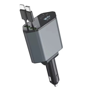 สายชาร์จเร็วแบบ4 in 1 120W สำหรับชาร์จโทรศัพท์ Apple Type C แบบยืดหดได้ - Product Image 1