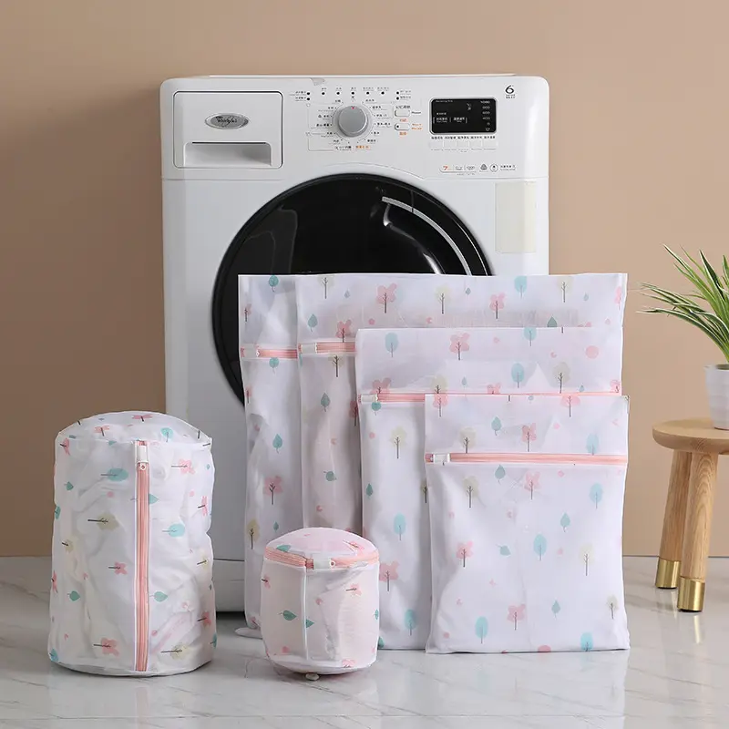 GREENSIDE 패션 디자인 홈 사용 절묘한 접이식 메쉬 세탁 가방 지퍼