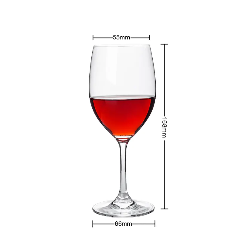 Logo personnalisé bouteille personnalisée longue tige verres à vin gobelet plat verre à vin blanc ensemble cristal rouge verre à vin tasse