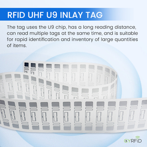 ウェットインレイ860-960mhz U9 Uhf RFIDタグステッカー長距離UHF RFIDタグ - Product Image 4