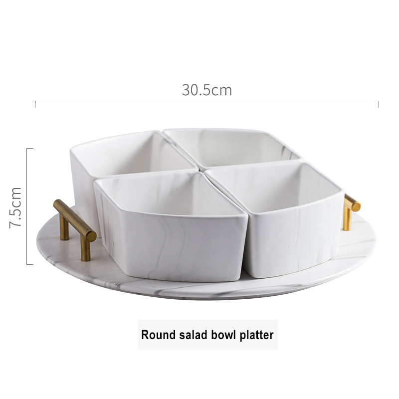 Assiette de saladier ronde