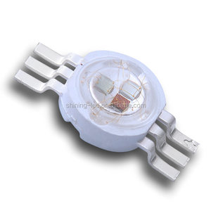 PLCC-6 625nm 525nm 465nm 3 in1 גבוה בהיר 3W כוח RGB <span class=keywords><strong>LED</strong></span> שבב עבור שלב מנורה