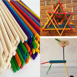 Tailai ahşap dübel çubuklar Sticks 300mm yuvarlak ahşap dübeller bitmemiş parke Macrame tahta çubuklar için zanaat için sanat