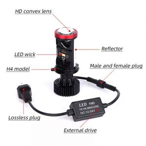 DGLS 8000lm หลอด led y8 รถ led โปรเจคเตอร์แสงอัตโนมัติ 150 วัตต์ y6s y6d y6 led h4 โปรเจคเตอร์ไฟหน้าอัตโนมัติ - Product Image 3