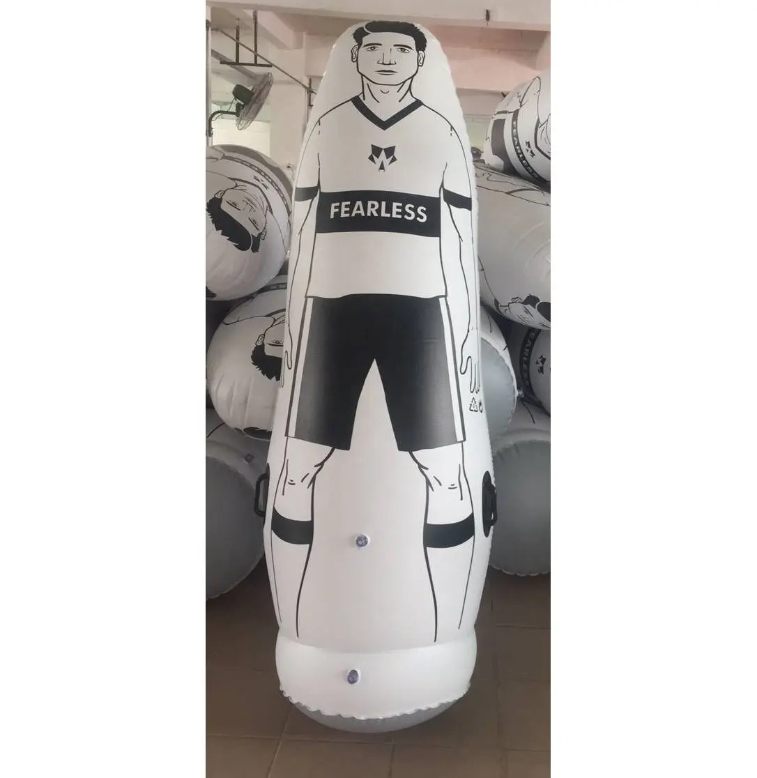 Gonfiabile in pvc di calcio di calcio di formazione manichino calcio mannequin, gonfiabile portiere formazione manichino