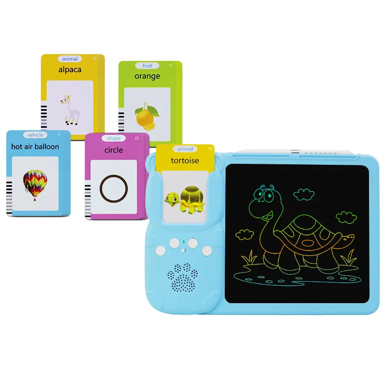 Entrepôt d'usine jouets éducatifs pour enfants lecteur de carte flash parlant avec tablette d'écriture enfants jouets pour tout-petits cadeaux de charge usb