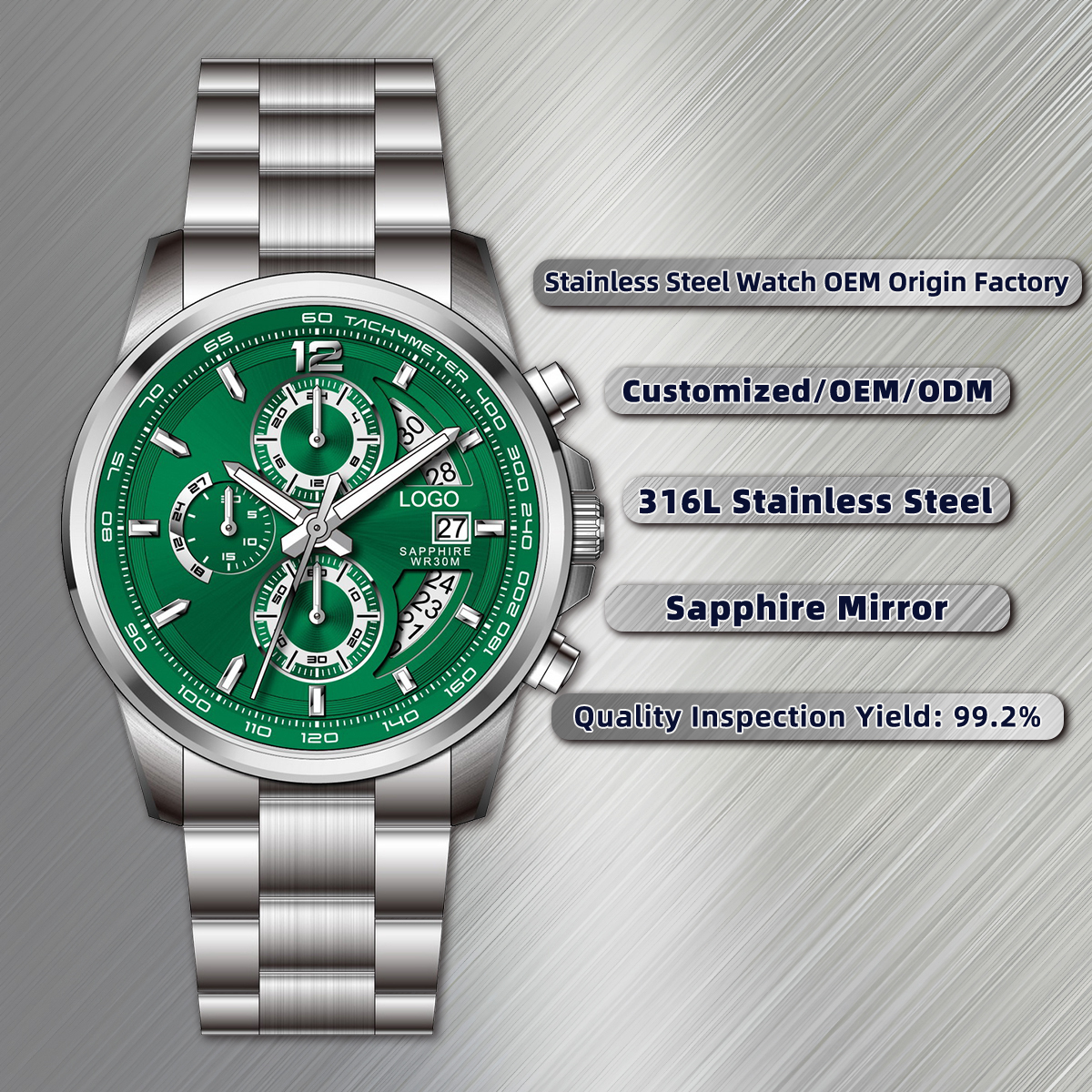Silver/Silver/Green/Silver